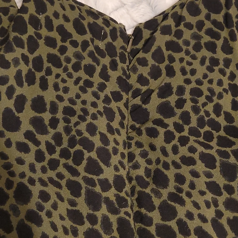 Abercrombie & Fitch Green Leopard Jumpsuit Women's Size XS - Picture 6 of 10